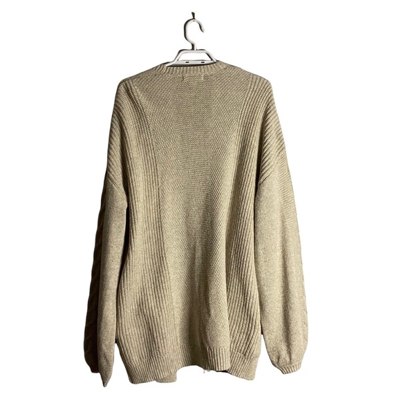 Treasure & Bond Women's Oatmeal Knit Long Line Cardigan - Picture 6 of 6